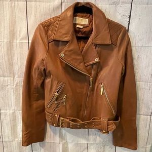 Michael Kors lamb skin leather jacket.